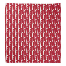 White AK-47 Weapon Assault Rifle Guns, Dark Red