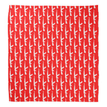 White AK-47 Weapon Assault Rifle Guns, Red