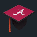 White Alabama A Graduation Cap Topper<br><div class="desc">Check out these official Alabama Crimson Tide Logo products! Show your Crimson Tide pride by getting your Bama gear here. These products will allow you to take your Alabama spirit with you wherever you go!</div>