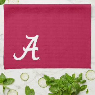 White Alabama A Kitchen Towel