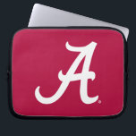 White Alabama A Laptop Sleeve<br><div class="desc">Check out these official Alabama Crimson Tide Logo products! Show your Crimson Tide pride by getting your Bama gear here.  These products will allow you to take your Alabama spirit with you wherever you go!</div>