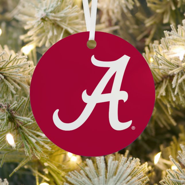 White Alabama A Metal Ornament (Insitu)