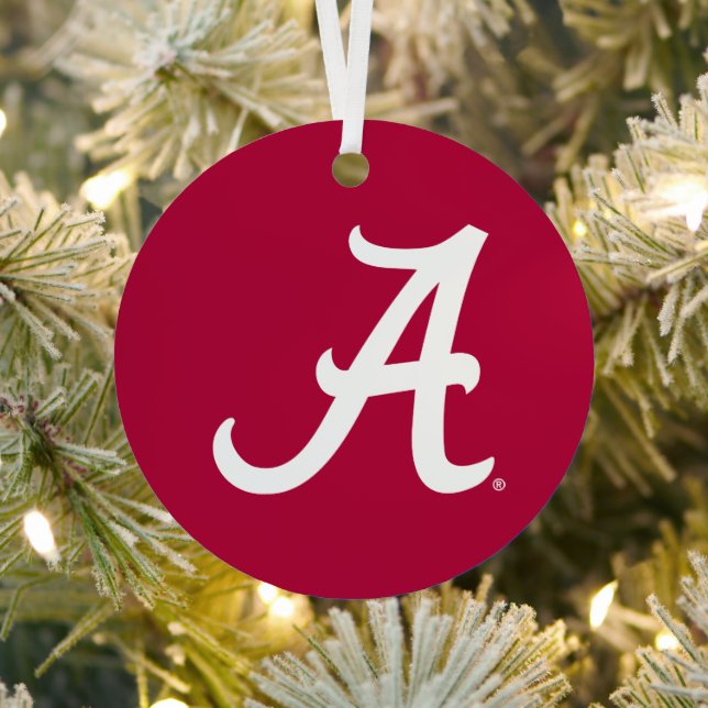 White Alabama A Metal Ornament (Insitu)
