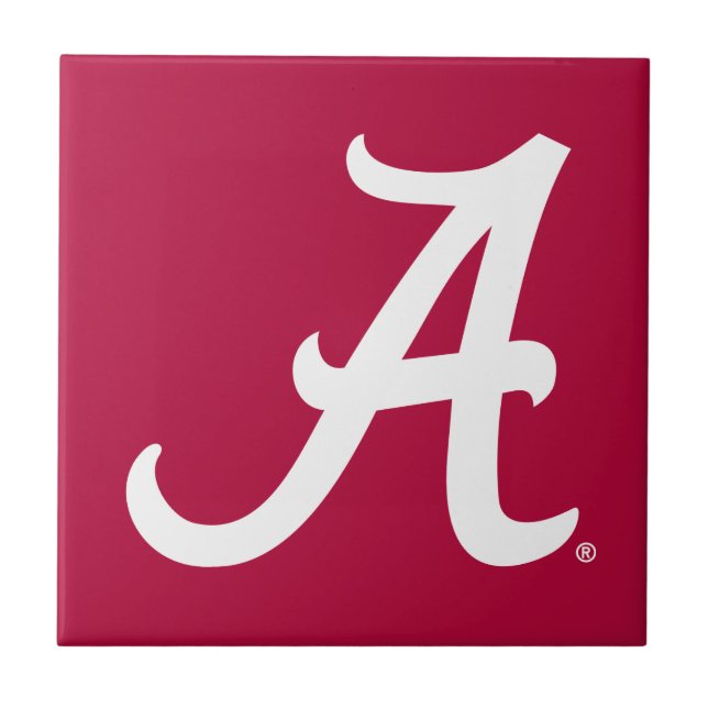 White Alabama A Tile (Front)