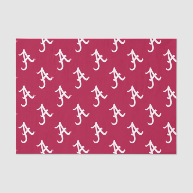 White Alabama A Tissue Paper (Front)