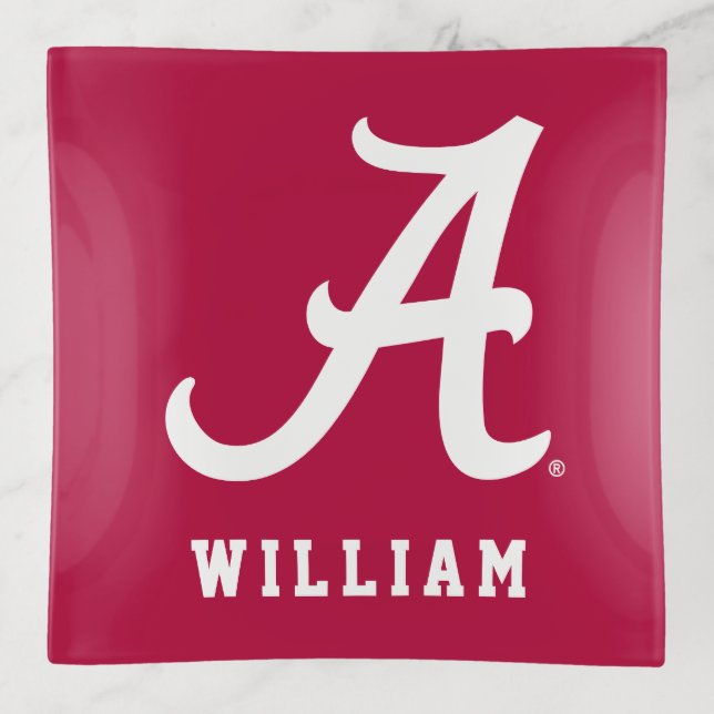 White Alabama A Trinket Tray (Front)