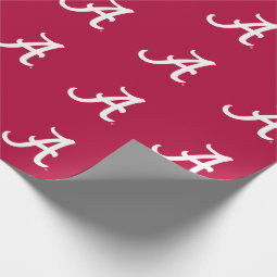 White Alabama A Wrapping Paper | Zazzle