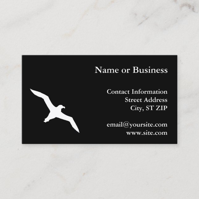 White Albatross Business Card (Front)