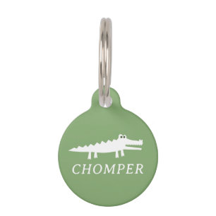 White Alligator Pet ID Tag