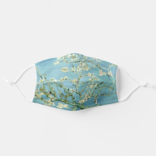 White almond blossom by Vincent Van Gogh Adult Cloth Face Mask