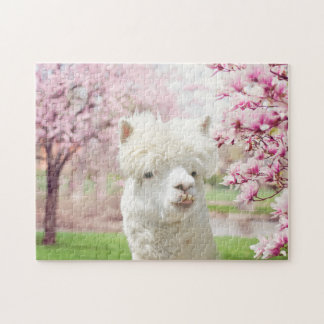 White Alpaca Jigsaw Puzzle