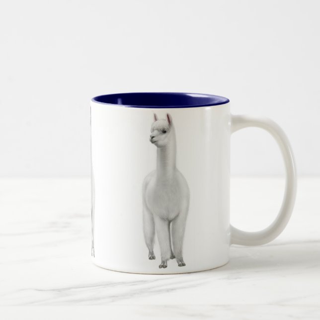 White Alpaca Mug (Right)