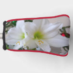 White Amaryllis and Christmas Tree Golf Head Cover