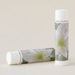 White Amaryllis and Christmas Tree Lip Balm