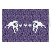 White American Pit Bull with Hearts/purple (Front Horizontal)