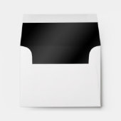 White and Black A2 Envelope for Reply Card (Back (Bottom))