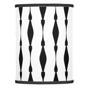 White and Black Abstract Pattern Lamp Shade