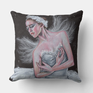white and black ballerinas pillows