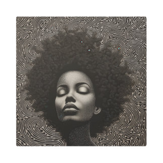 White and Black, Black woman proud portrait Metal Print