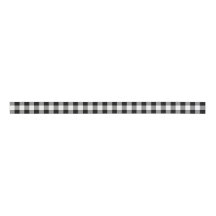 White and Black Buffalo Check Plaid - Ribbon