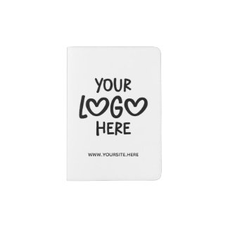 White and Black Business Logo Site Passport Holder