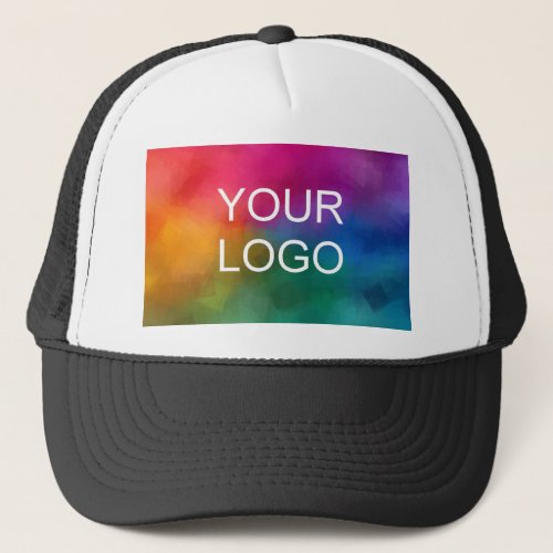 White And Black Business Template Create Your Own Trucker Hat
