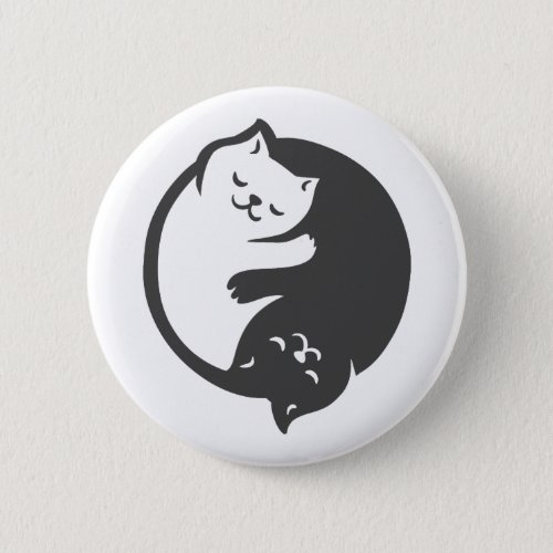 White and black cat Yin_Yang _ Choose back color Button