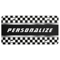 White and Black Checkered Pattern | Personalize