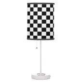 White and Black Checkered Shaded Lamp (Right)