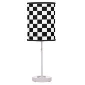 White and Black Checkered Shaded Lamp (Front)