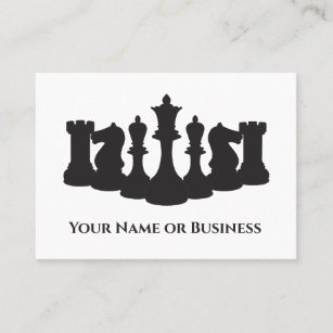 Business card editor Chess Board AT34807