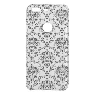 White and Black Damask Uncommon Google Pixel Case