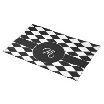 White and black diamond pattern