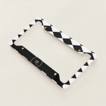 White and black diamond pattern