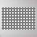 White and Black Diamond Pattern