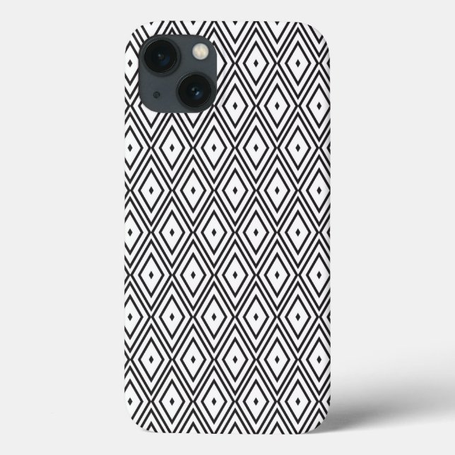 White and Black Diamonds Case-Mate iPhone Case (Back)
