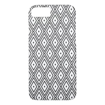 White And Black Diamonds Iphone 8/7 Case by greatgear at Zazzle