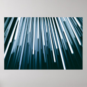 White and black digital poster