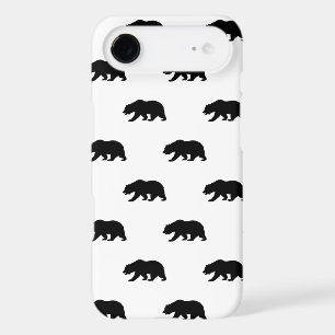 White and Black Grizzly Bear Pattern iPhone 17 Air Case
