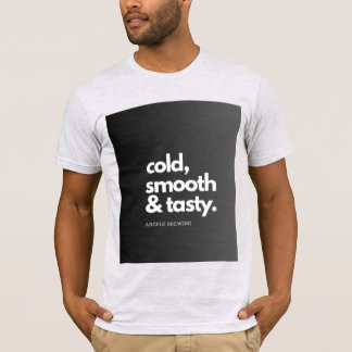 White and black half sleeve T-shirt With Design