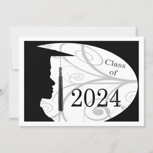 White and Black Man Silhouette 2024 Card