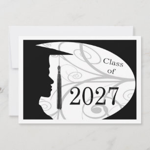 White and Black Man Silhouette 2027 Card
