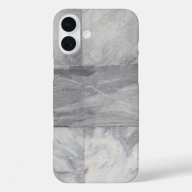 White and Black Marble Case-Mate iPhone Case (Back)