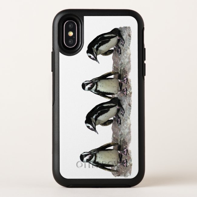 White and Black Penguins OtterBox iPhone X Case