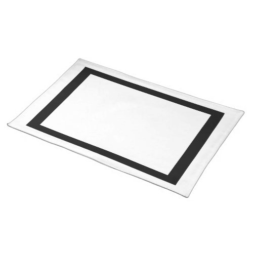 White and Black Placemat