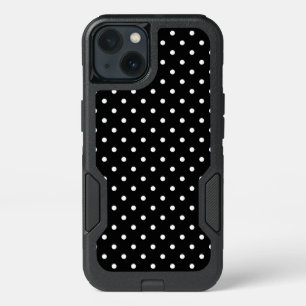 White and Black Polka Dot Pattern iPhone 13 Case