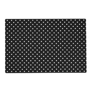 White and Black Polka Dot Pattern Placemat