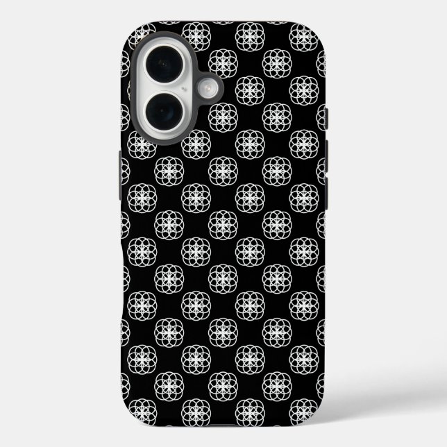 White and Black Seamless Pattern iPhone Backcover  Case-Mate iPhone Case (Back)