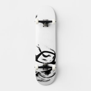 White and Black Skateboard