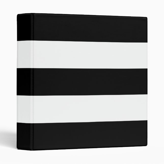 White and Black Stripe Binder (Front/Spine)